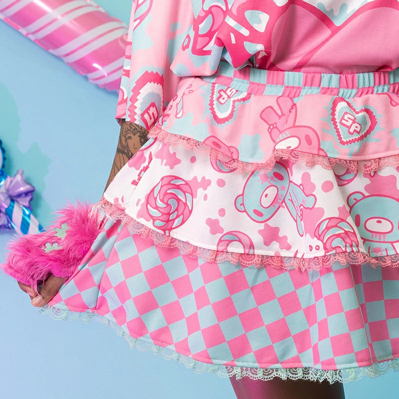 Gloomy x ACDC Rag x Sophie Powers Mini Skirt length Fashion Harajuku style